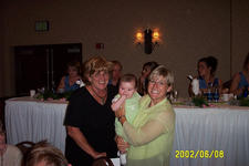 Linnea, Barb and Debbie at Mike's wedding.